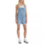 Women's Vintage-Style Cotton Denim Shortalls