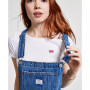 Women's Vintage-Style Cotton Denim Shortalls