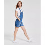 Women's Vintage-Style Cotton Denim Shortalls
