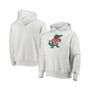 Men's Heathered Gray Florida Gators Team Vault Logo Reverse Weave Pullover Hoodie
