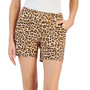 Women's Printed Mid-Rise Pull-On Shorts, Created for Macy's