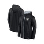 Men's Branded Black, Silver Las Vegas Raiders Ball Carrier Full-Zip Hoodie