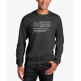 Men's Glory Hallelujah Flag Word Art Crew Neck Sweatshirt