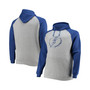 Men's Branded Heathered Gray, Blue Tampa Bay Lightning Big and Tall Raglan Pullover Hoodie