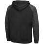 Men's Black Oregon Ducks Blackout 3.0 Tonal Raglan Pullover Hoodie