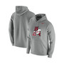 Men's Heathered Gray Arkansas Razorbacks Vintage-Like School Logo Pullover Hoodie