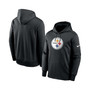 Men's Big and Tall Black Pittsburgh Steelers Fan Gear Primary Logo Performance Pullover Hoodie