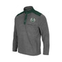 Men's Heathered Charcoal, Green Colorado State Rams Huff Snap Pullover