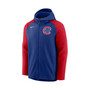 Men's Royal, Red Chicago Cubs Authentic Collection Performance Raglan Full-Zip Hoodie