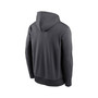 Men's Anthracite New Orleans Saints Prime Logo Name Split Pullover Hoodie