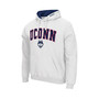 Men's White UConn Huskies Arch and Logo 3.0 Pullover Hoodie