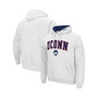 Men's White UConn Huskies Arch and Logo 3.0 Pullover Hoodie