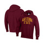 Men's Maroon Arizona State Sun Devils Team Arch Reverse Weave Pullover Hoodie