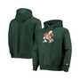 Men's Green Miami Hurricanes Vault Logo Reverse Weave Pullover Hoodie