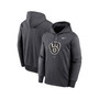 Men's Anthracite Milwaukee Brewers Bracket Icon Performance Pullover Hoodie