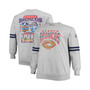 Men's Heather Gray Denver Broncos Big and Tall Allover Print Pullover Sweatshirt
