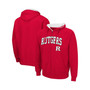 Men's Scarlet Rutgers Scarlet Knights Arch & Logo 3.0 Full-Zip Hoodie