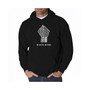 Men's Word Art Hooded Sweatshirt - No Justice, No Peace