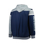 Men's Navy, Gray Dallas Cowboys Team Full Back Reversible Full-Zip Hoodie Jacket
