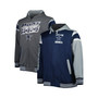 Men's Navy, Gray Dallas Cowboys Team Full Back Reversible Full-Zip Hoodie Jacket
