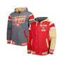 Men's Scarlet, Gray San Francisco 49ers Extreme Full Back Reversible Hoodie Full-Zip Jacket