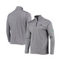 Men's Gray Notre Dame Fighting Irish Victory Quarter-Zip Jacket