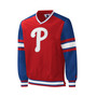 Men's Red Philadelphia Phillies Yardline Pullover Windbreaker