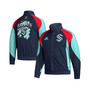 Men's Navy Seattle Kraken Reverse Retro 2.0 Full-Snap Jacket
