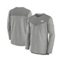 Men's Gray Detroit Lions Sideline Lockup Performance Quarter-zip Jacket