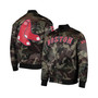 Men's Camo Boston Red Sox Satin Full-Snap Jacket