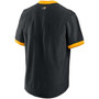 Men's Black, Gold Pittsburgh Pirates Authentic Collection Short Sleeve Hot Pullover Jacket