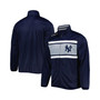 Men's Navy New York Yankees Off Tackle Full-Zip Track Jacket