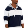 Men's Rugby Stripe Hooded Pullover