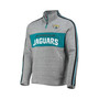 Men's Heathered Gray Jacksonville Jaguars Mario Quarter-Zip Jacket