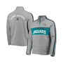 Men's Heathered Gray Jacksonville Jaguars Mario Quarter-Zip Jacket