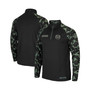 Men's Black Colorado State Rams OHT Military-Inspired Appreciation Take Flight Raglan Quarter-Zip Jacket