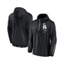 Men's Black Los Angeles Dodgers Night Game Half-Zip Hoodie
