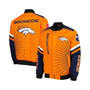 Men's Orange Denver Broncos Extreme Redzone Full-Snap Varsity Jacket