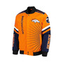 Men's Orange Denver Broncos Extreme Redzone Full-Snap Varsity Jacket