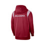 Men's Crimson Oklahoma Sooners 2022 Sideline Lockup Performance Full-Zip Hoodie Jacket