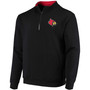 Men's Black Louisville Cardinals Tortugas Logo Quarter-Zip Jacket