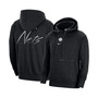 Men's Heather Black Brooklyn Nets Courtside Versus Flight Pullover Hoodie