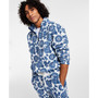 Men's Regular-Fit Paisley Bandana-Print 1/4-Zip Fleece Sweatshirt, Created for Macy's