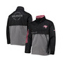 Men's Black, Gray Tampa Bay Buccaneers Anorak Hoodie Quarter-Zip Jacket