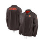 Men's Brown Cleveland Browns Sideline Coaches Full-Snap Jacket