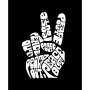 Men's Word Art Peace Out Hooded Sweatshirt
