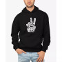 Men's Word Art Peace Out Hooded Sweatshirt