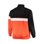 Men's Black, Orange Phoenix Suns Big and Tall Pieced Body Full-Zip Track Jacket