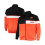 Men's Black, Orange Phoenix Suns Big and Tall Pieced Body Full-Zip Track Jacket