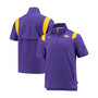 Men's Purple LSU Tigers 2021 Coaches Short Sleeve Quarter-Zip Jacket